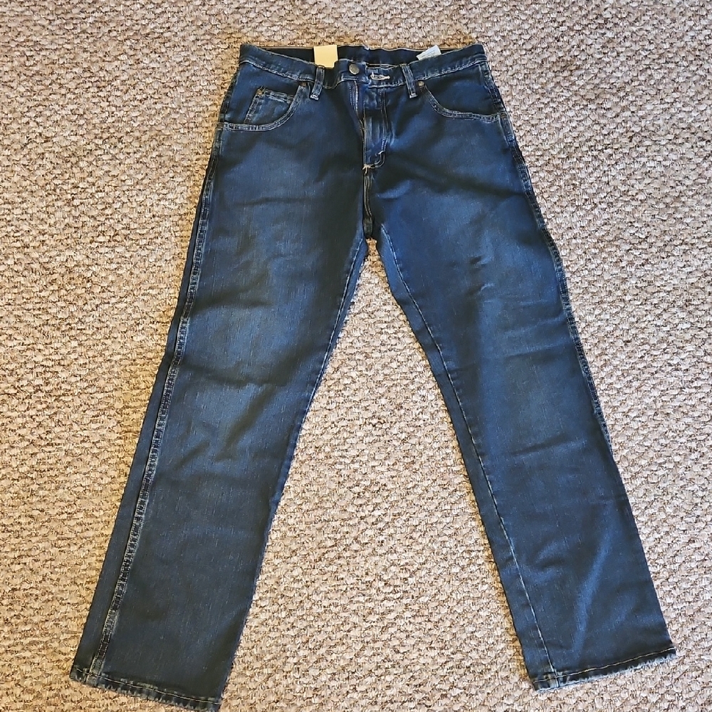 Wrangler Dark Blue Straight Jeans